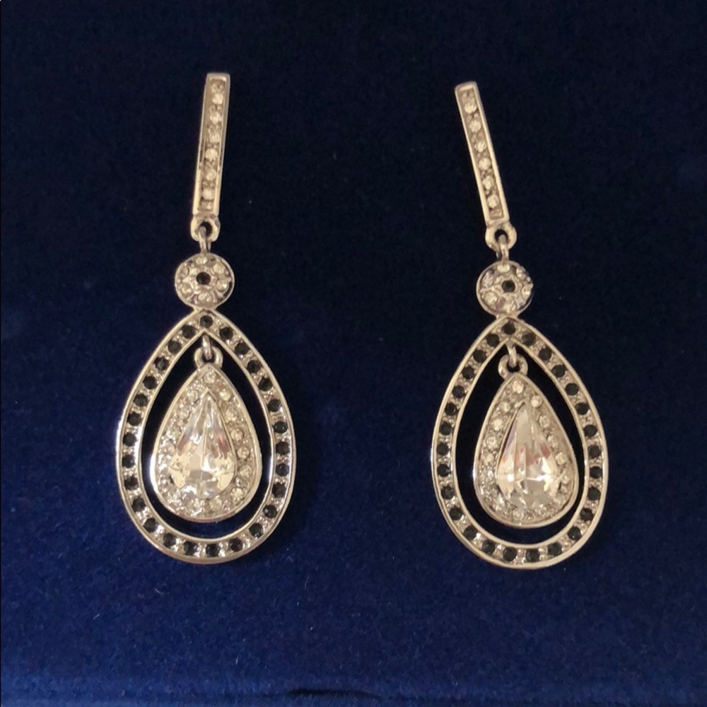 Jackie O Crystal Drop Earrings